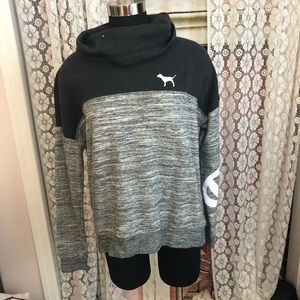 two toned sweatshirt